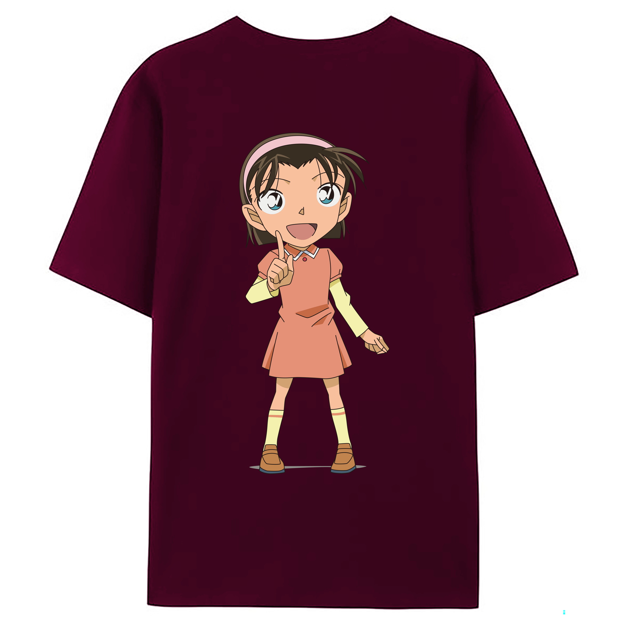 （画像用） 名探偵コナン 吉田 歩美 よしだ あゆみ Detective Conan my Yeager レディース半袖Tシャツ(バックプリント)